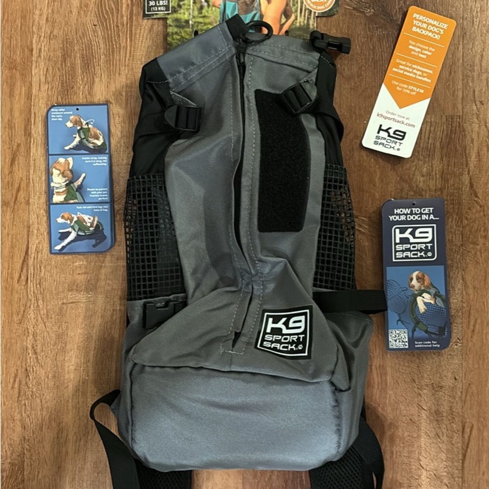K9 GRAY Sport Sack Backpack Dog Carrier - Small (currently sold out on Chewy)